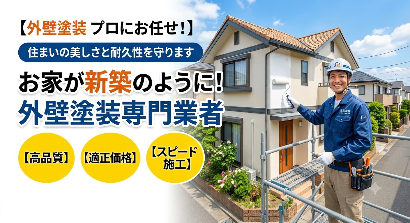 外壁塗装で絶対に失敗しない施工方法